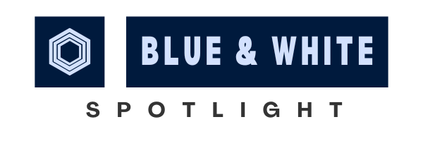 Blue & White Spotlight